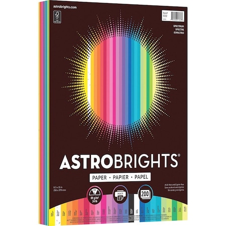 Astrobrights Brights Spectrum 24Lb Pk WAU91397